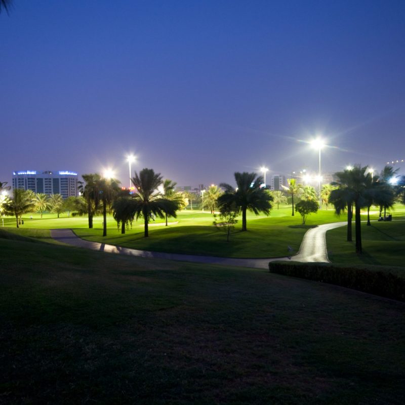 Dubai Creek Golf & Yacht Club, Dubai, UAE Emirates Golf Dubai, Night Golf Professional Tour UAE
